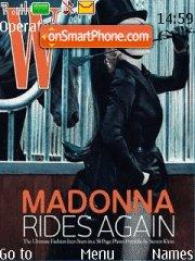 Madonna and Horses theme screenshot