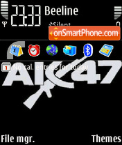 Capture d'écran AK-47 thème