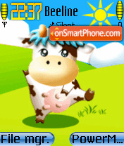 Dance Cow tema screenshot