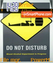 Do Not Disturb es el tema de pantalla
