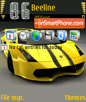Скриншот темы Lamborghini Gallardo V2