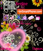 Animated Flowers theme screenshot