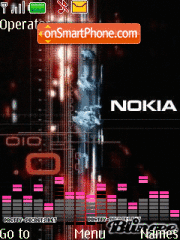 Animated nokia music theme screenshot