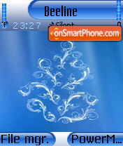 Blue Design tema screenshot