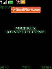 Matrix Revolutions tema screenshot