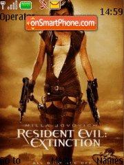 Resident Evil Extinction es el tema de pantalla