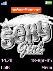 Sexy Girl Animated tema screenshot