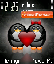 Cutepenguins theme screenshot