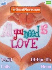 All You Need is Love tema screenshot