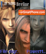 Capture d'écran FF7 Advent Children thème