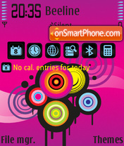 Pink vector tema screenshot