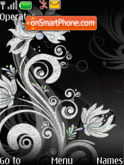 Black abstract animated theme screenshot