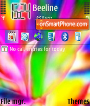 Rainbow theme screenshot