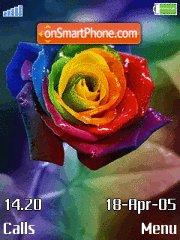 Скриншот темы Colorful Rose