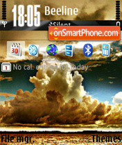 Clouds tema screenshot