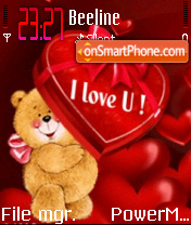 Love Bear 01 tema screenshot