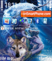 Girl in wolf tema screenshot