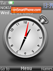 Скриншот темы Gray Clock SWF