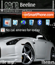 Capture d'écran Nissan Skyline White thème