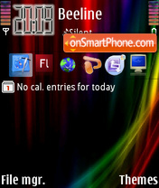 Rainbow Vista theme screenshot