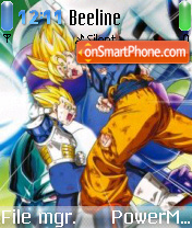 Dragonball Z v2 theme screenshot