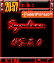 Capture d'écran Symbian 8 thème