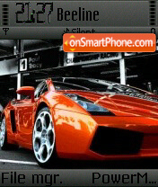 Lamborghini Red tema screenshot