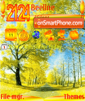 Animated Autumn Trees tema screenshot