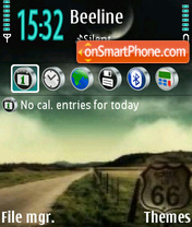 Road 66 tema screenshot
