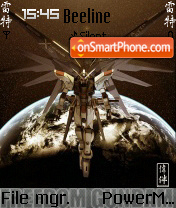 Скриншот темы Gundam Freedom 01