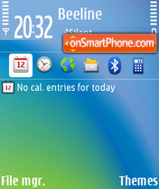 OVI Blue' Theme tema screenshot