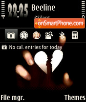 Heart Dark tema screenshot