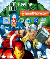 Marvel Super Heroes es el tema de pantalla