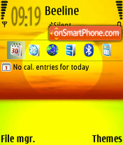 Red Sun es el tema de pantalla