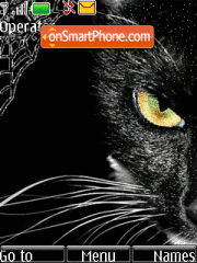 Capture d'écran Black cat thème