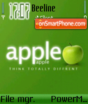 Apple v1 Green edition tema screenshot