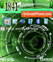 Green Abstratct tema screenshot