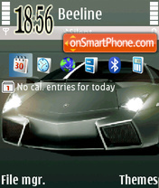 Sports Car theme screenshot