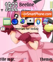 Pink Anime theme screenshot