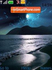 Night Beach tema screenshot