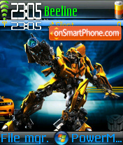 Transformers tema screenshot