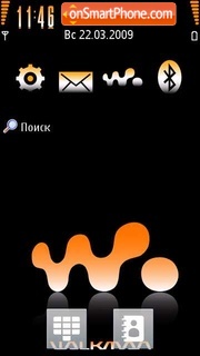 Скриншот темы Walkman Orange 04