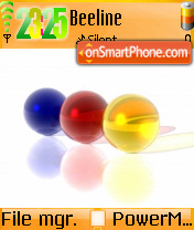 3d Balls tema screenshot