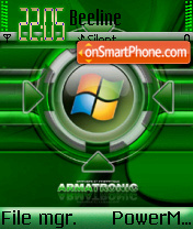 Green Windows theme screenshot