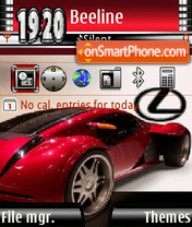 Red Lexus tema screenshot