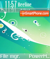Green theme theme screenshot