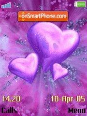 Purple Hearts theme screenshot