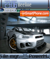 Skyline Gtr 02 es el tema de pantalla