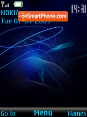 SWF blue abstract tema screenshot