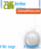 Time Whites tema screenshot